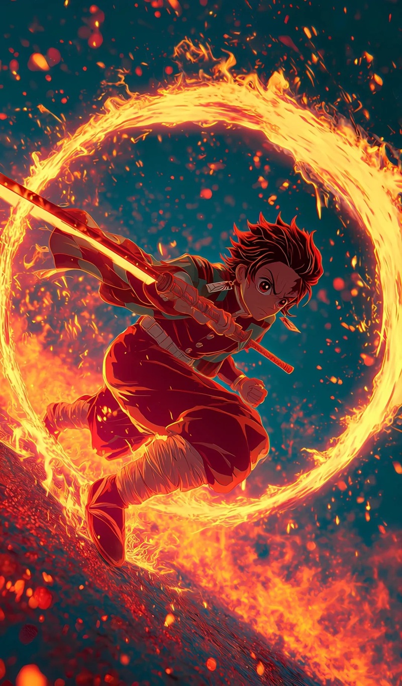 hình ảnh tanjiro ngầu 4k