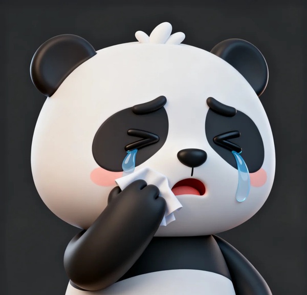 meme gấu trúc khóc 21