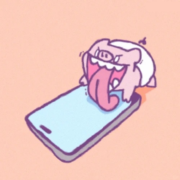 meme liếm màn hình 22