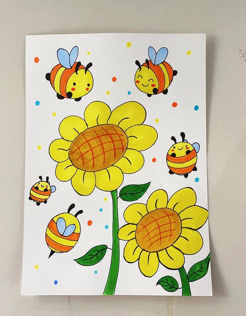 hình vẽ hoa hướng dương 18