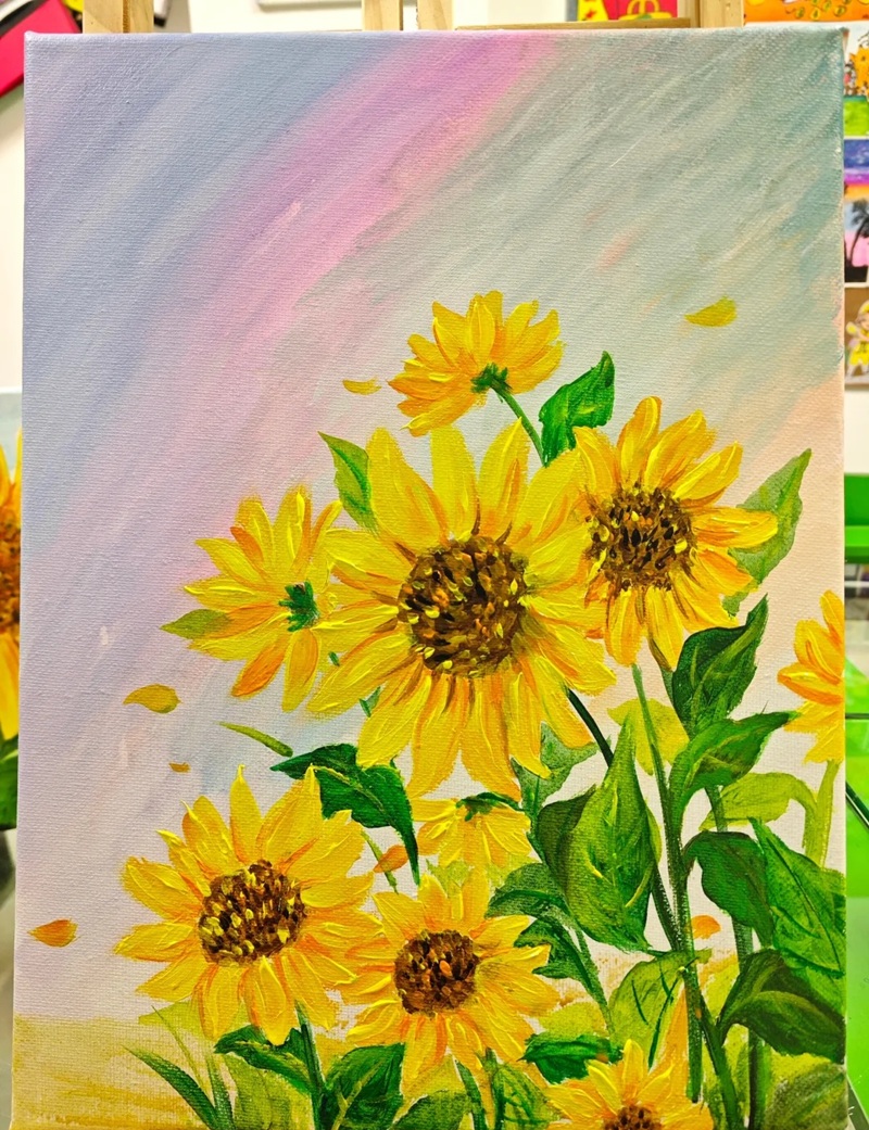 hình vẽ hoa hướng dương 20