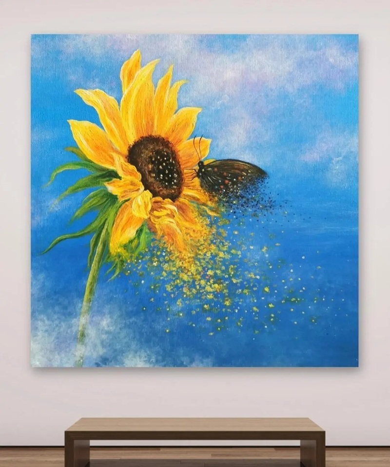 hình vẽ hoa hướng dương 21