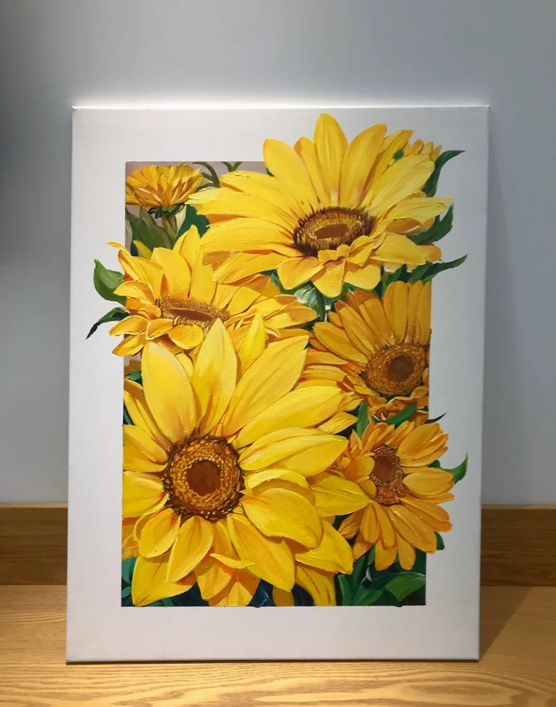 hình vẽ hoa hướng dương 25