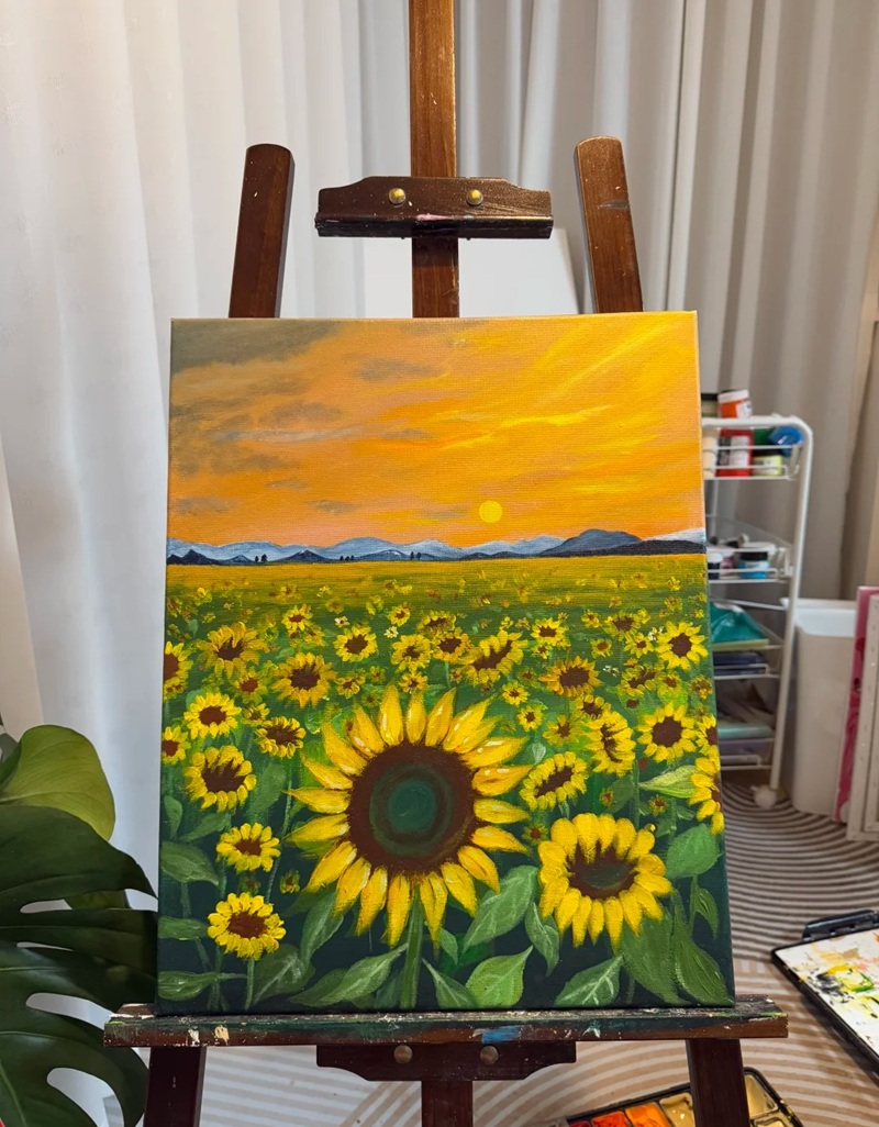 hình vẽ hoa hướng dương 26