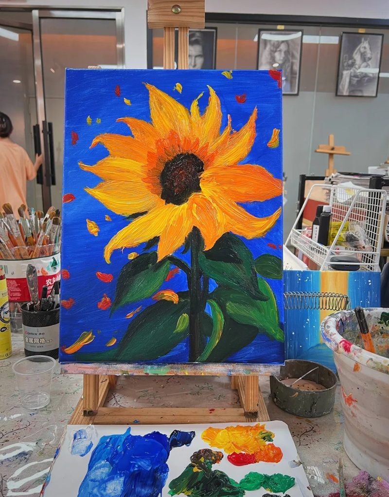 hình vẽ hoa hướng dương 29