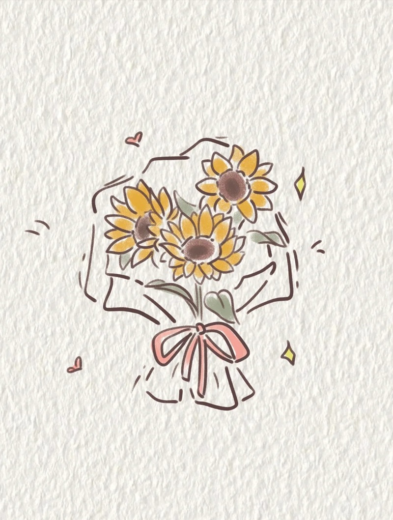 hình vẽ hoa hướng dương 39