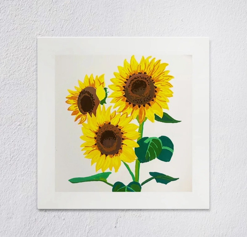 hình vẽ hoa hướng dương 9