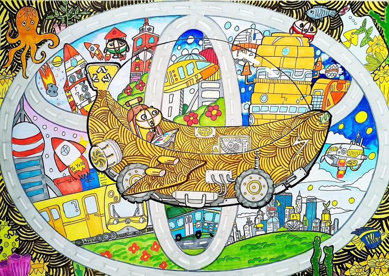 tranh vẽ ô tô mơ ước đạt giải nhất​ 1