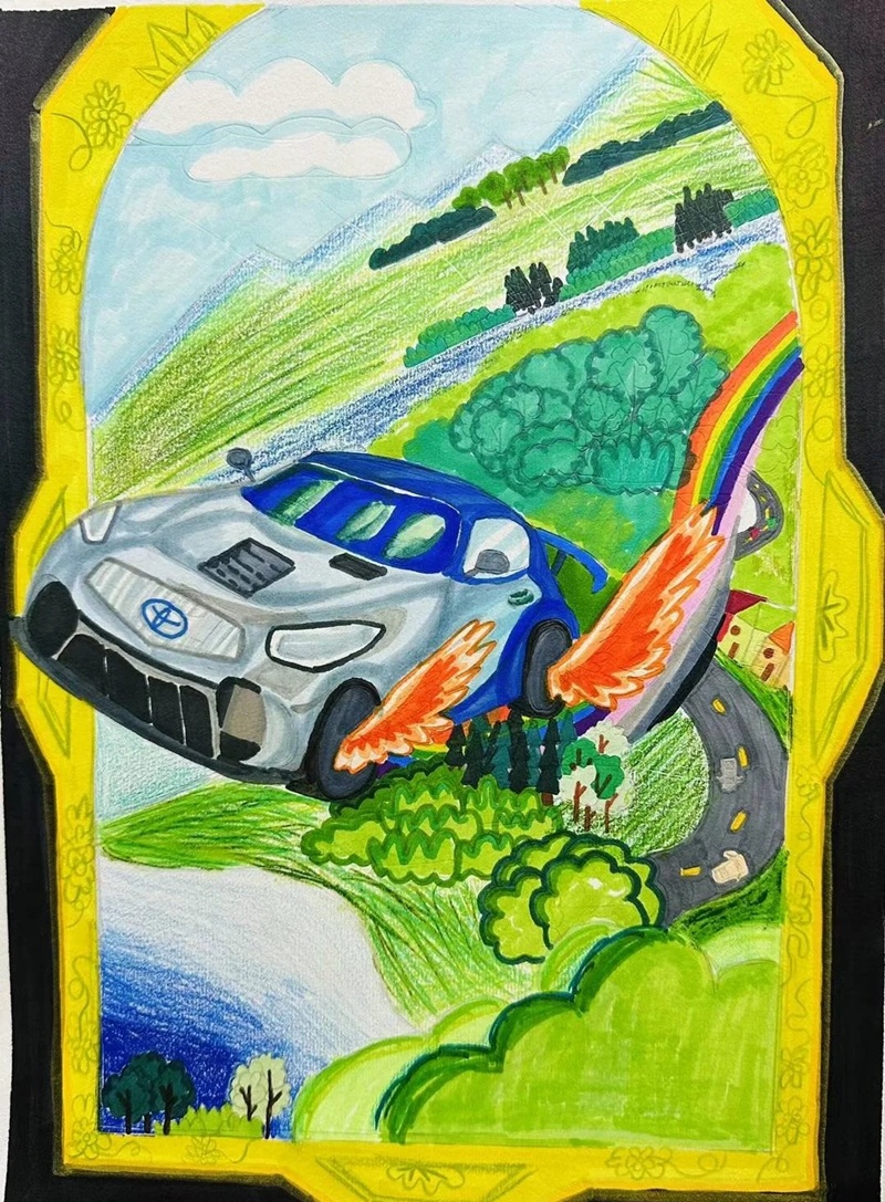 tranh vẽ ô tô mơ ước đạt giải nhất​ 15