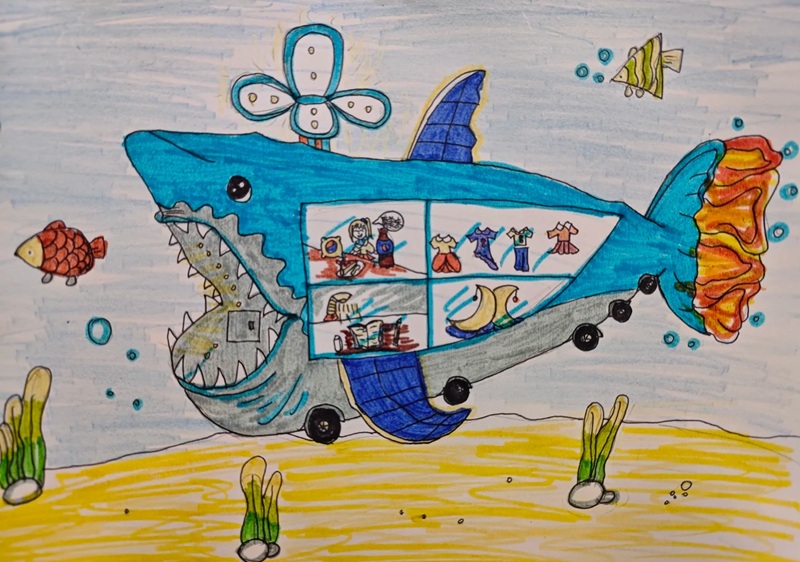 tranh vẽ ô tô mơ ước đạt giải nhất​ 17