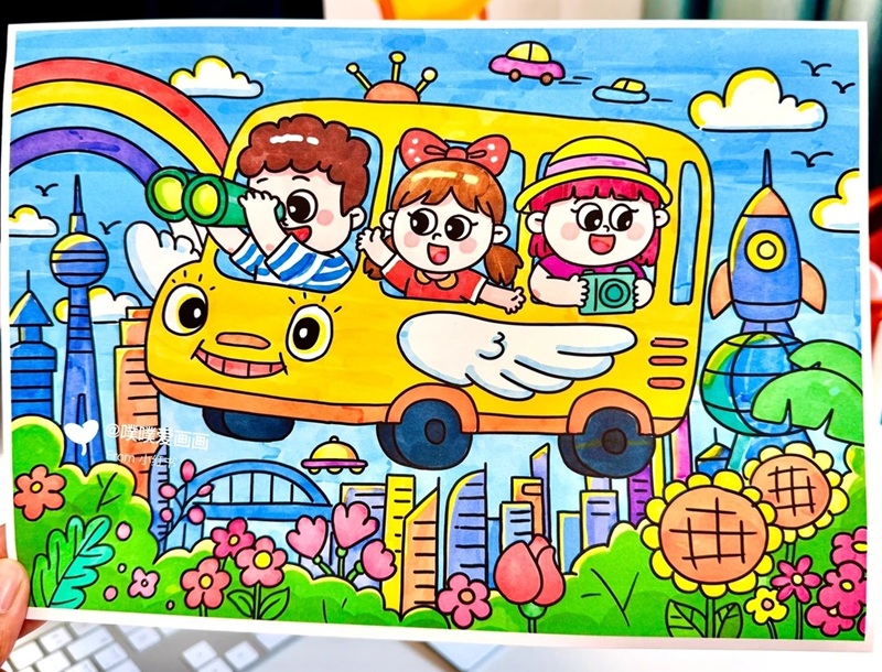 tranh vẽ ô tô mơ ước đạt giải nhất​ 21