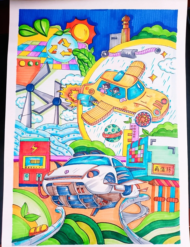 tranh vẽ ô tô mơ ước đạt giải nhất​ 27