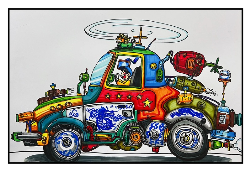 tranh vẽ ô tô mơ ước đạt giải nhất​ 32