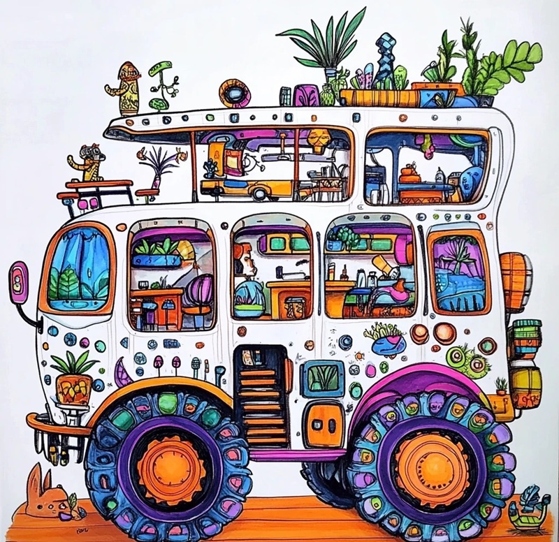 tranh vẽ ô tô mơ ước đạt giải nhất​ 37