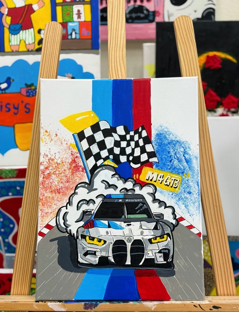 tranh vẽ ô tô mơ ước đạt giải nhất​ 4