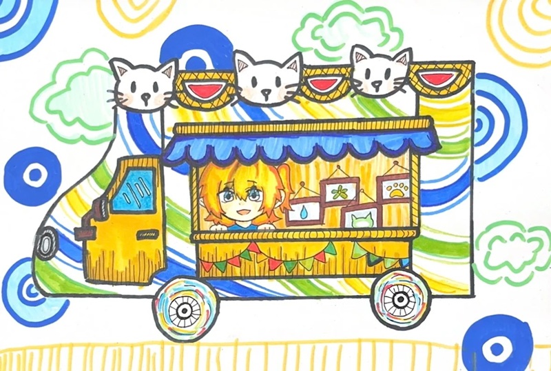 tranh vẽ ô tô mơ ước đạt giải nhất​ 8