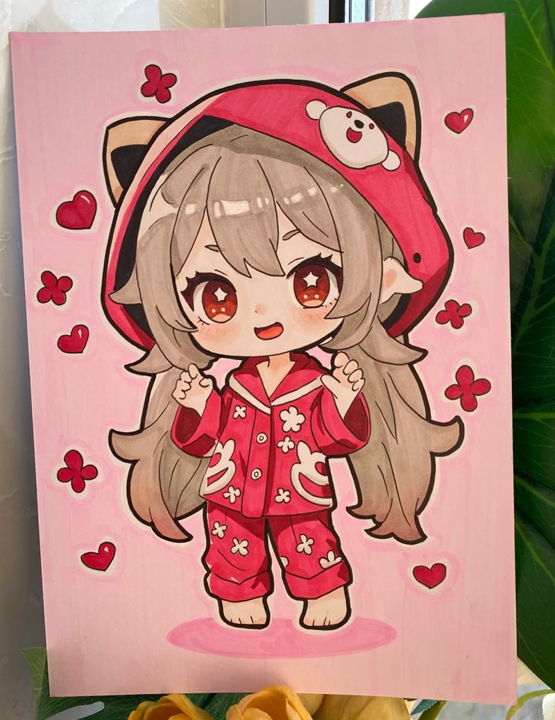 vẽ anime đơn giản chibi 1