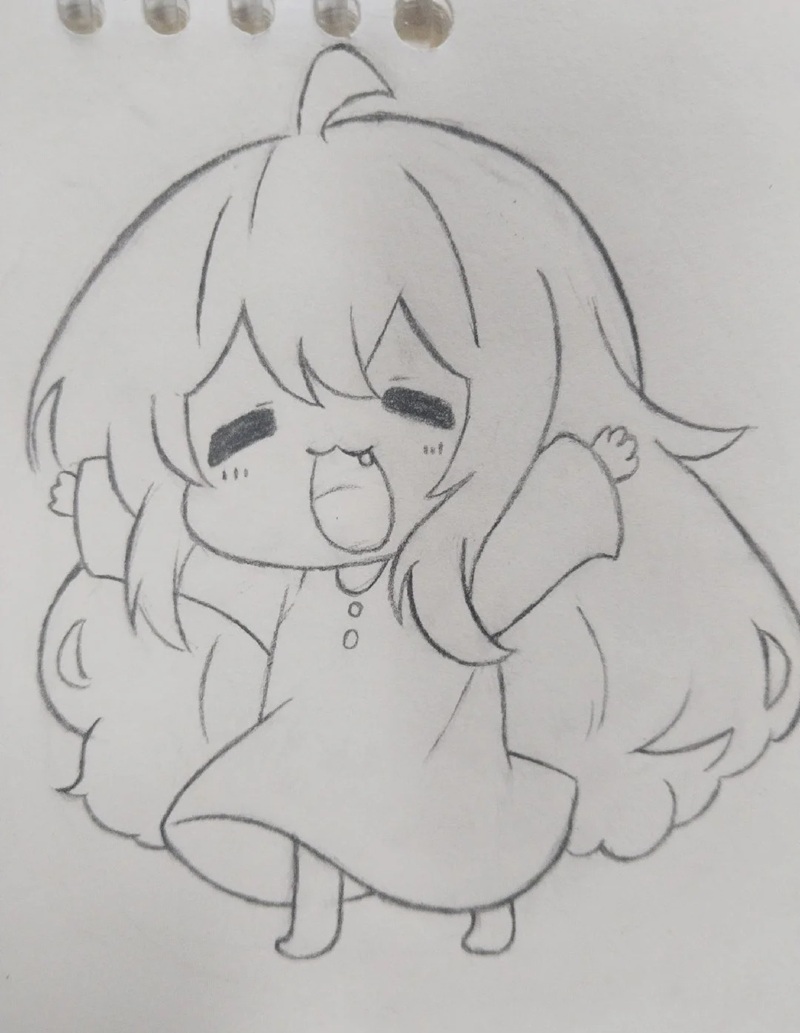 vẽ anime đơn giản chibi 20