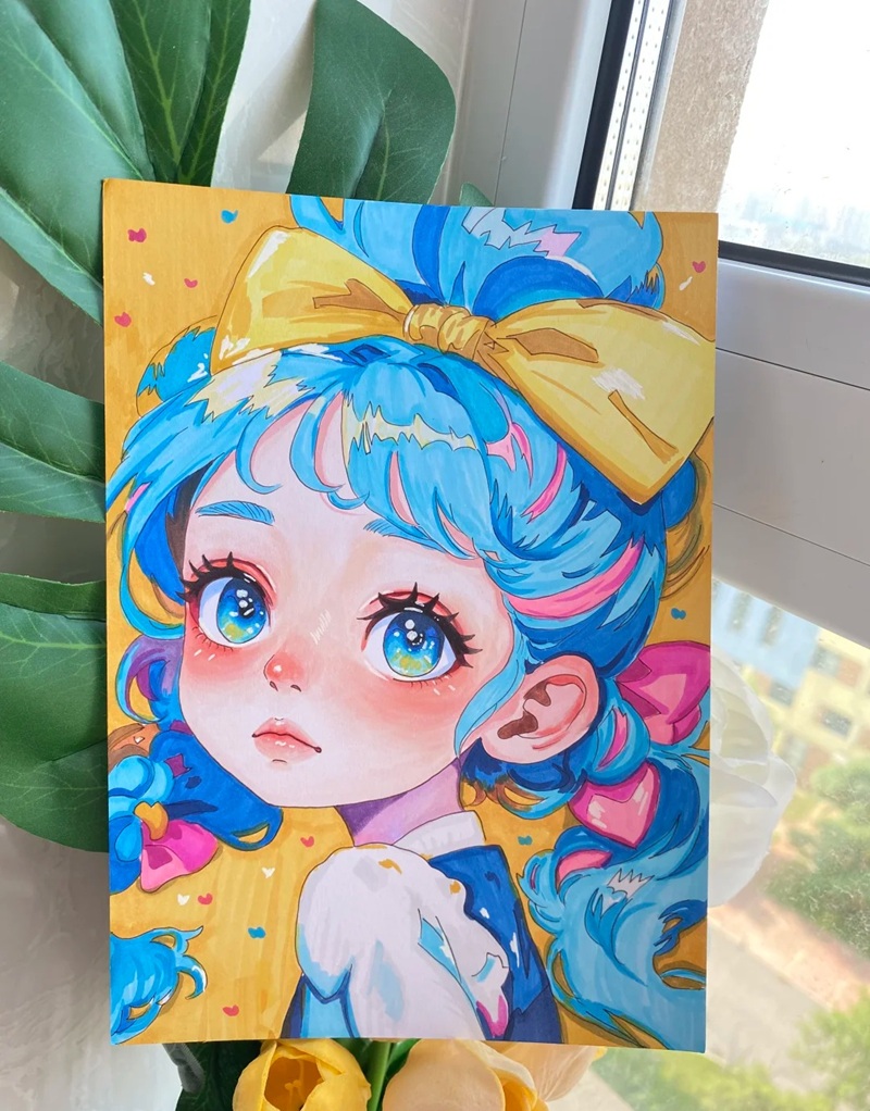 vẽ anime đơn giản chibi 25