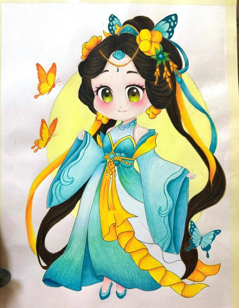 vẽ anime đơn giản chibi 27