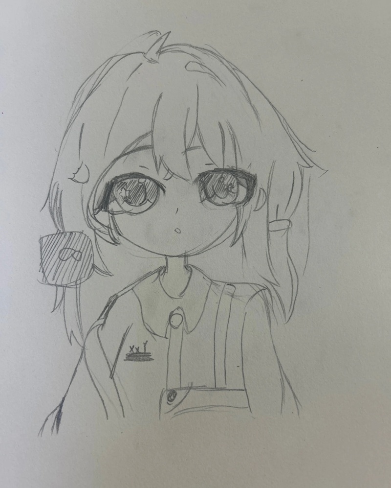 vẽ anime đơn giản chibi 35