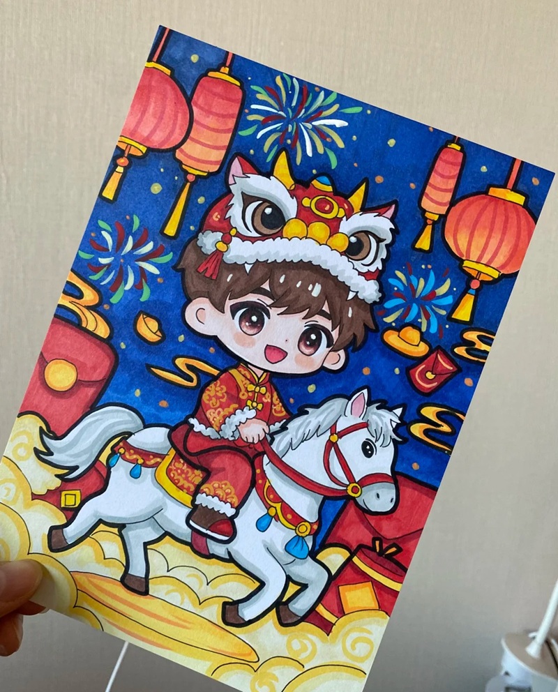 vẽ anime đơn giản chibi 41