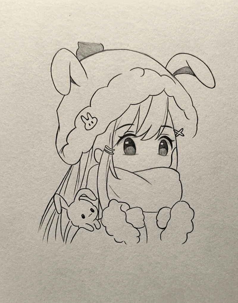 vẽ anime đơn giản chibi 5