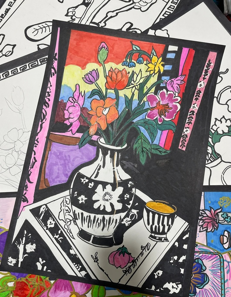 vẽ bình hoa lớp 6 11