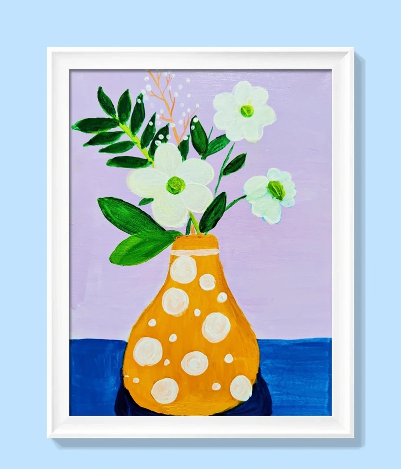 vẽ bình hoa lớp 6 12