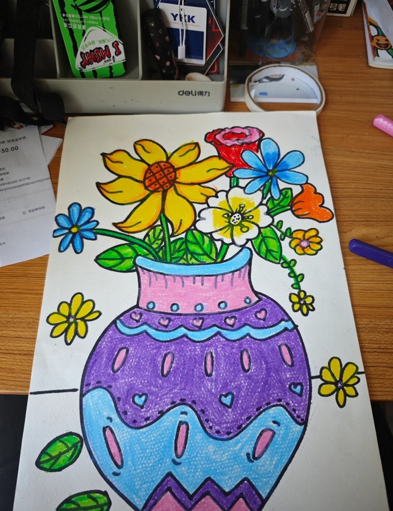 vẽ bình hoa lớp 6 19