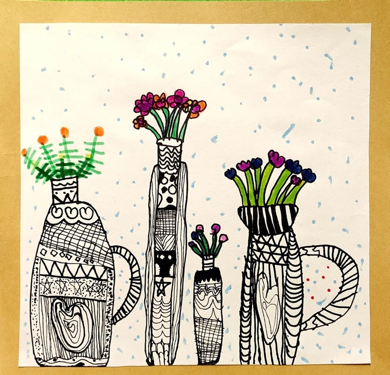 vẽ bình hoa lớp 6 20