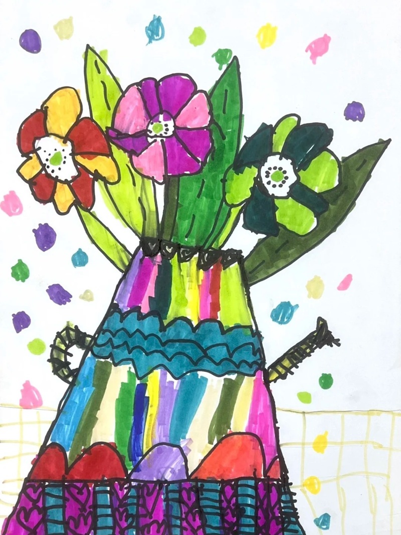 vẽ bình hoa lớp 6 21