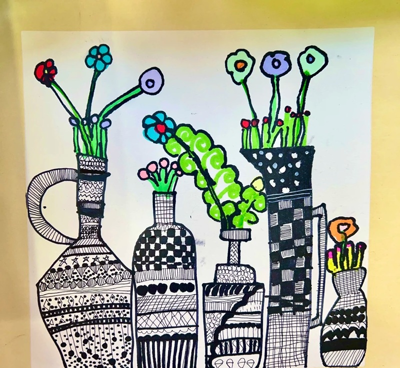 vẽ bình hoa lớp 6 25