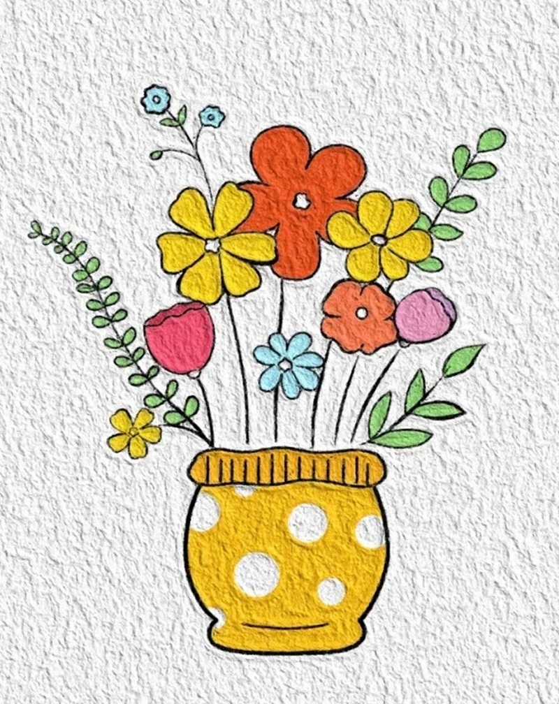 vẽ bình hoa lớp 6 26