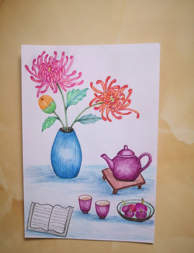 vẽ bình hoa lớp 6 37