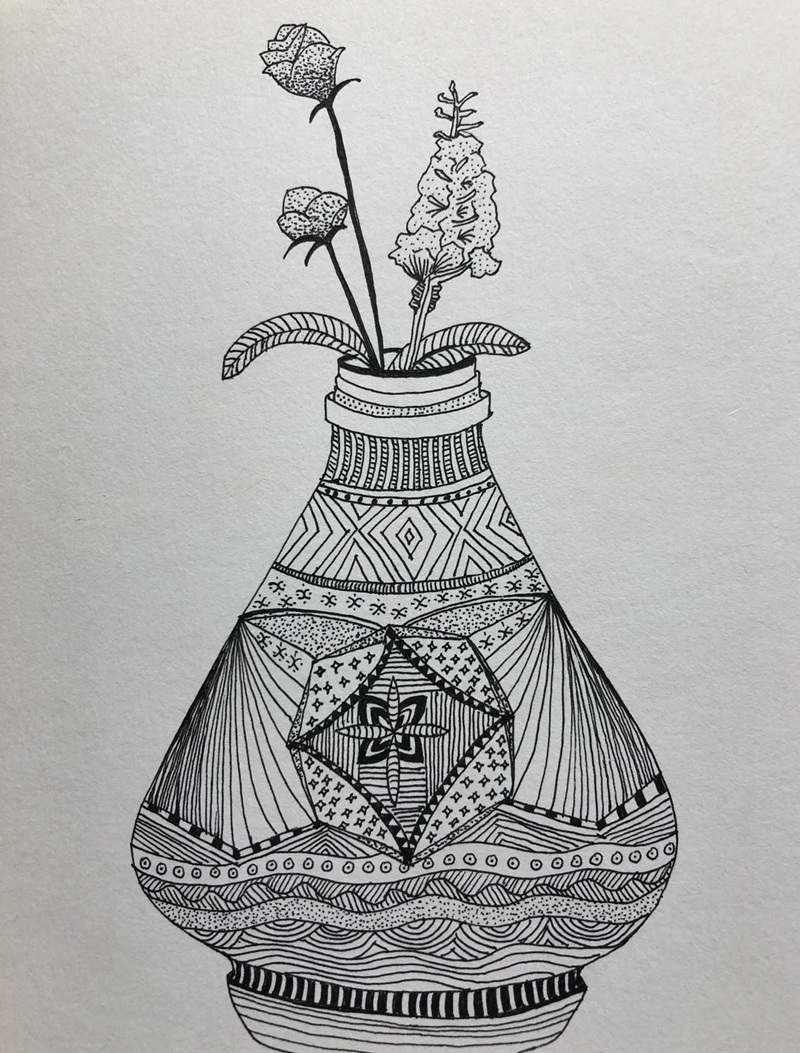 vẽ bình hoa lớp 6 41