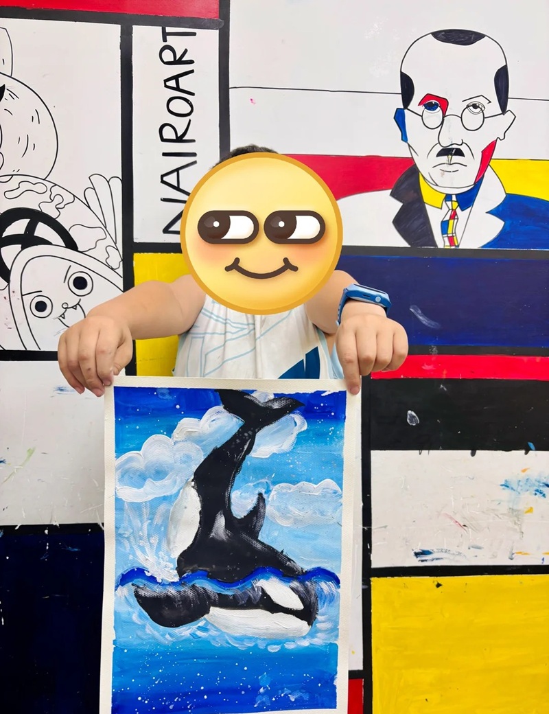 vẽ cá voi sát thủ​ 1