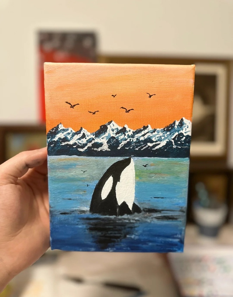 vẽ cá voi sát thủ​ 28