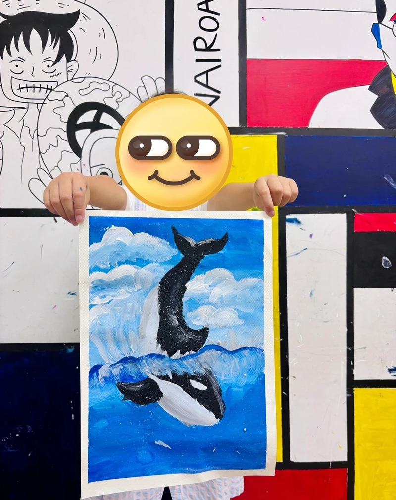 vẽ cá voi sát thủ​ 3