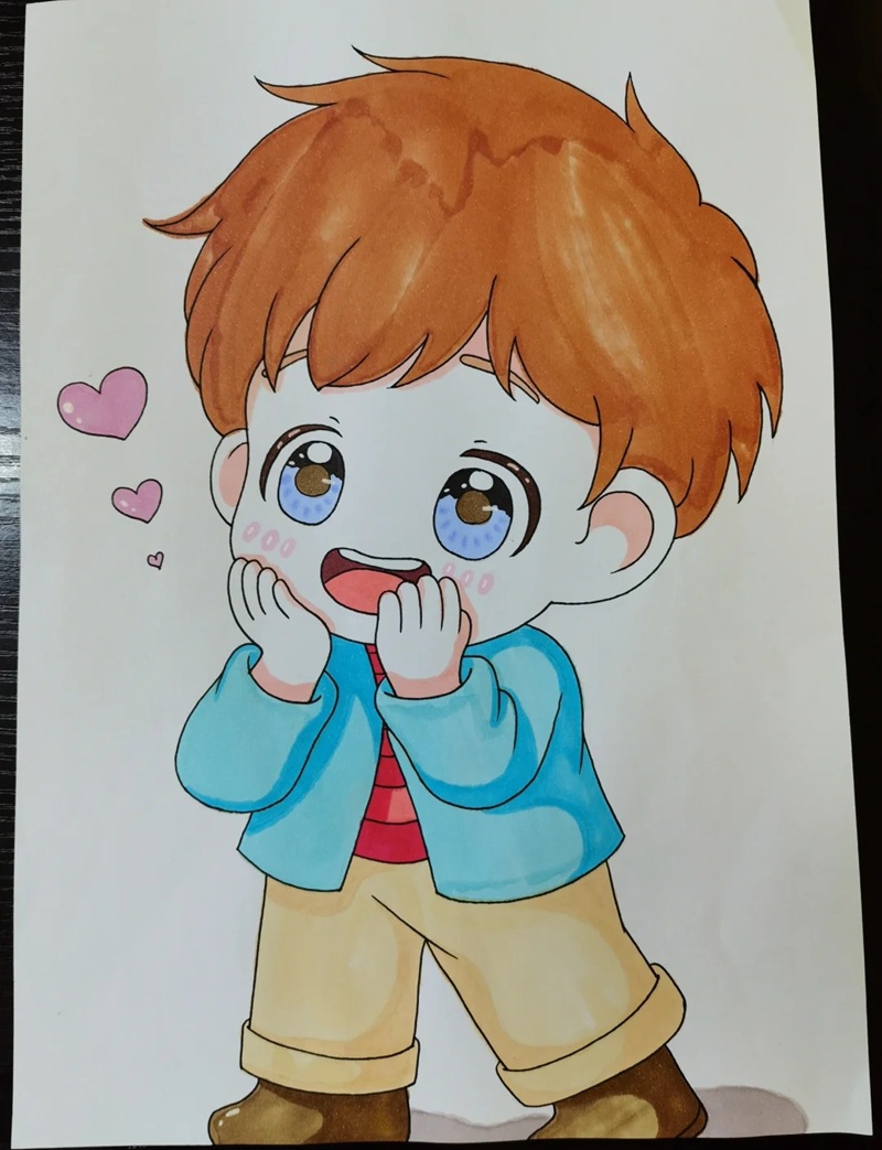 vẽ chibi nam 11