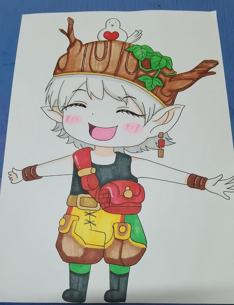 vẽ chibi nam 12
