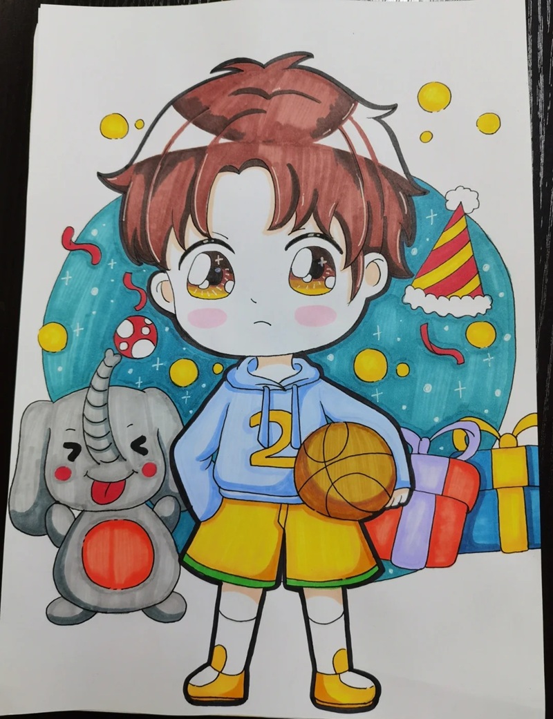 vẽ chibi nam 21