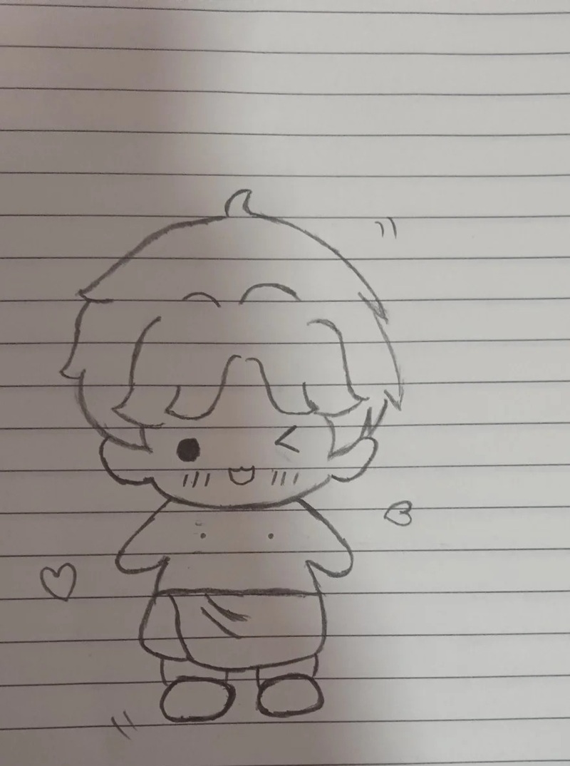vẽ chibi nam 34