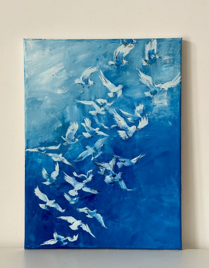 vẽ chim bồ câu hòa bình 25