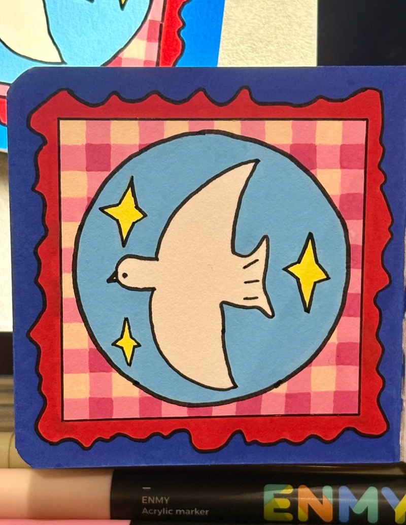 vẽ chim bồ câu hòa bình 36