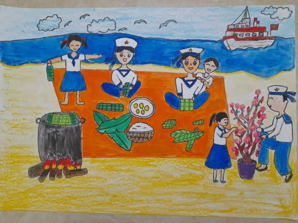 vẽ chú bộ đội hải quân 11