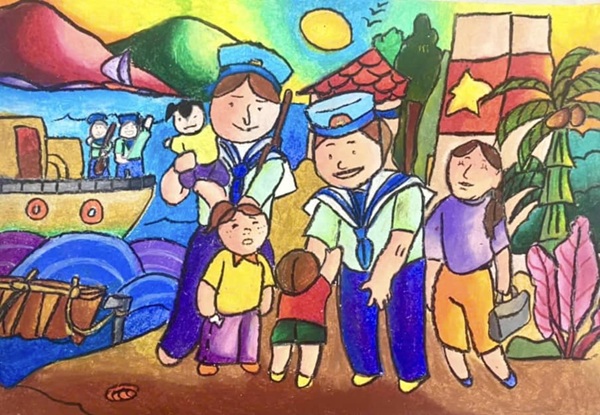 vẽ chú bộ đội hải quân 12