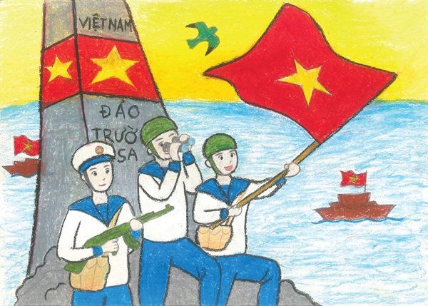 vẽ chú bộ đội hải quân 25