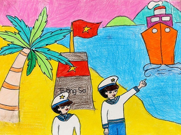 vẽ chú bộ đội hải quân 32