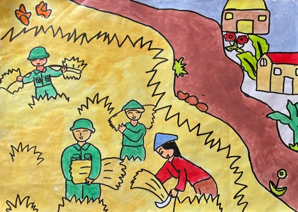 vẽ chú bộ đội lớp 1 11